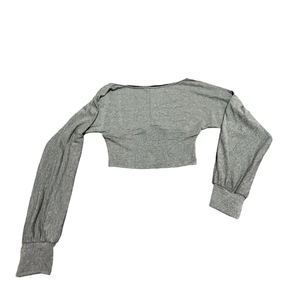 Buff Bunny Women's Grey Cropped Activewear/ Yoga Top size Xs 🤩🤩OBO🤩🤩